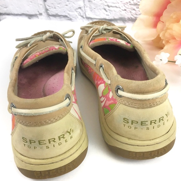 Sperry Top-Sider Angelfish Linen Floral Shoes Sz 8 - Picture 3 of 8